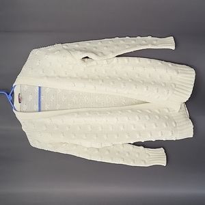 Vince Camuto white oversized duster sweater